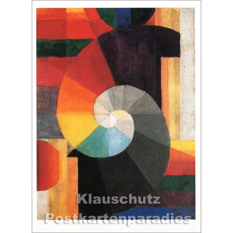 Kunst Postkarte: Begegnung, 1916, Johannes Itten