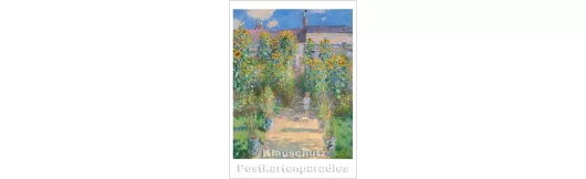 Kunstkarte | Claude Monet - Garten des Künstlers