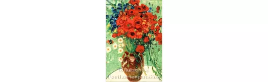 Van Gogh | Vase mit Blumen | Kunst Doppelkarte