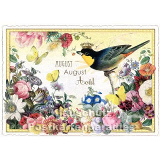 August | Retro Glitterkarten aus der Edition Tausendschön