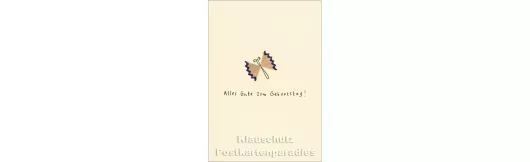 Geburtstag - Schmetterling | Pencil Shaving Cards