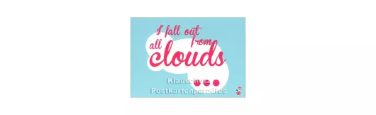 All Clouds | DEnglish Postkarte