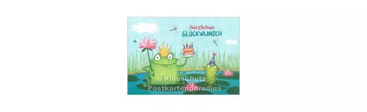 Frosch Glückwunsch - Geburtstagskarte