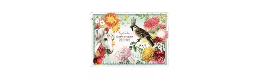 September - Edition Tausendschön Postkarte