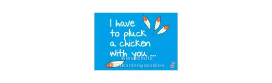 A Chicken | DEnglish Postkarte