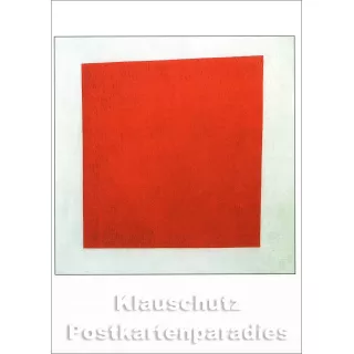 Kunstpostkarte - Red Square - Kazimir Malevich