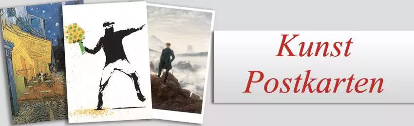 Kunstpostkarten und Kunstkarten - Postkarten berühmter KünstlerInnen