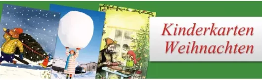  Kinder Postkarten zu Weihnachten - Die Maus, Janosch, Pippi, Pettersson ... 