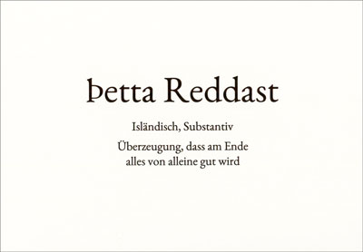 Petta Redast - Wortschatz Postkarte