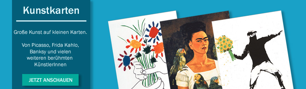 Postkarten mit Werken berühmter KünstlerInnen
